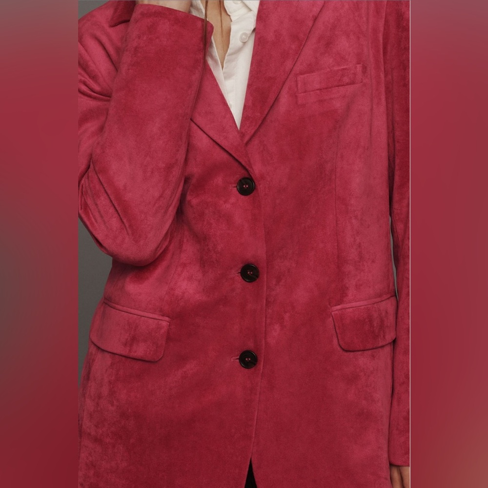 Dolan Faux-Suede Boyfriend Blazer - Size XS